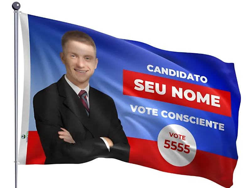 Bandeira de campanha personalizada