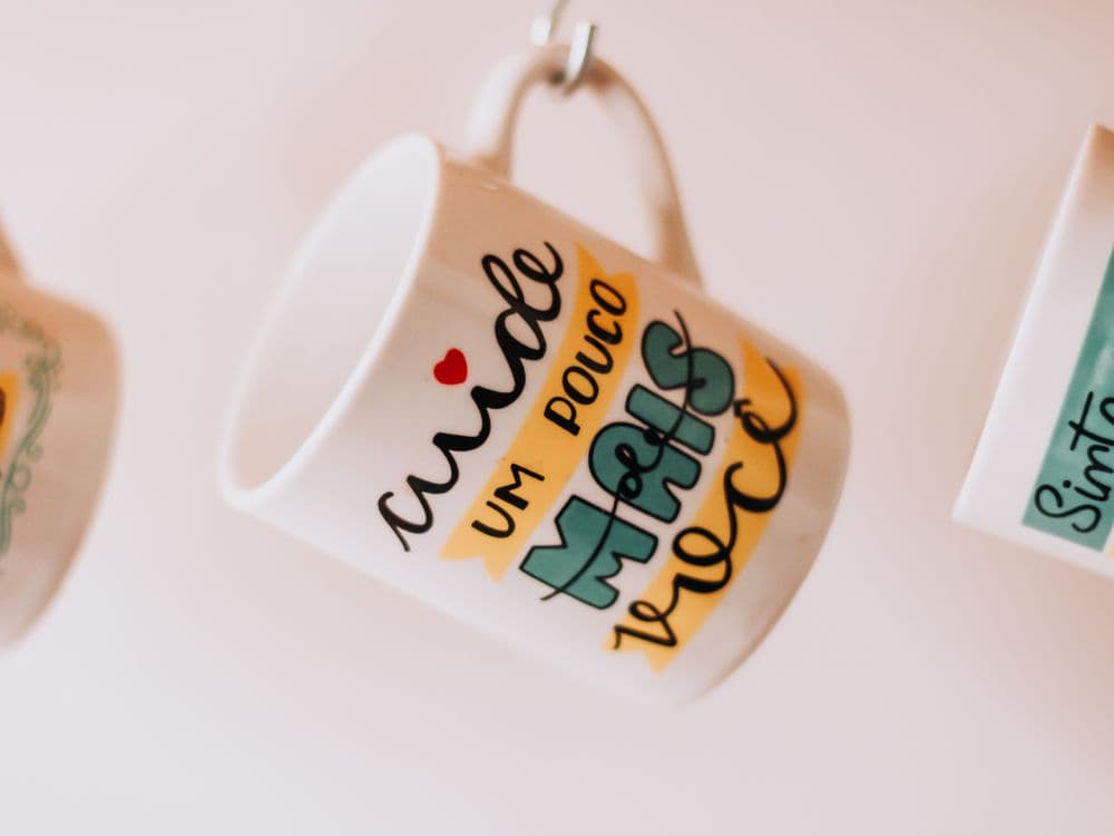 Caneca personalizada por sublimação