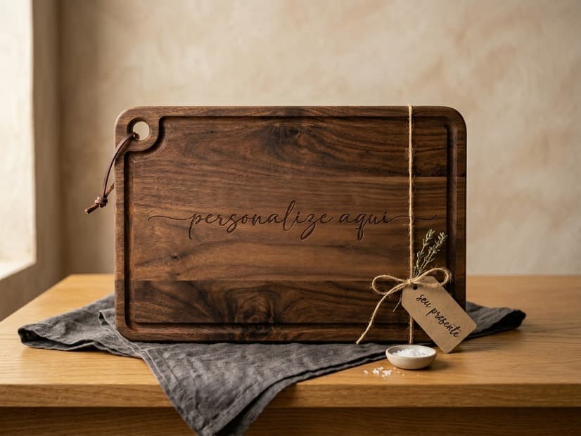 Tábua personalizada para presente